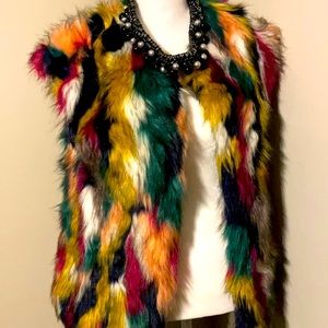 Multicolor winter vest